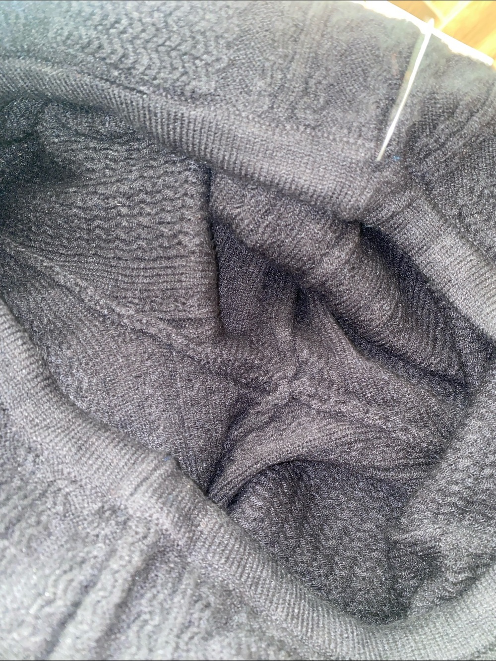 🎈NWT Black textured knit patterned shorts! - Picture 7 of 8